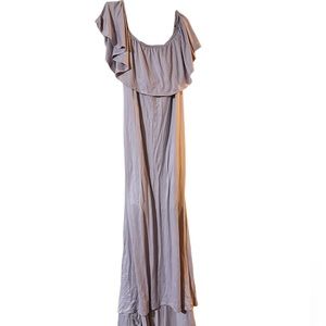 Pink blush maternity dress